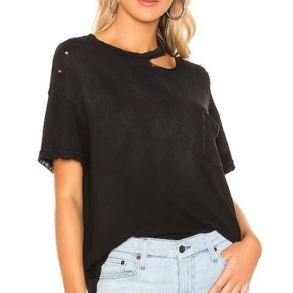 Free People We The Free Lucky Tee Black - Picture 5 of 9